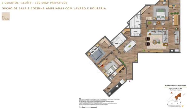 Iluminato Residencial Botafogo plantas dos apartamentos