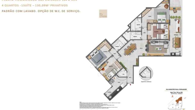 Iluminato Residencial Botafogo plantas dos apartamentos
