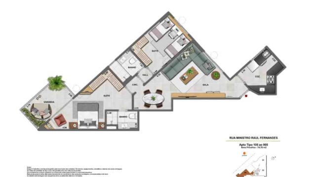 Iluminato Residencial Botafogo plantas dos apartamentos