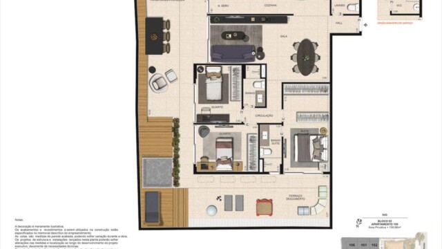 Ivo Botafogo plantas dos apartamentos