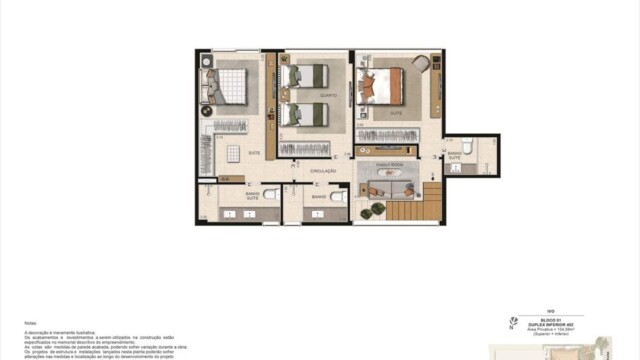 Ivo Botafogo plantas dos apartamentos