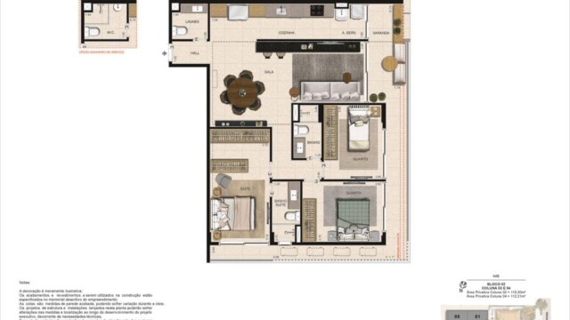 Ivo Botafogo plantas dos apartamentos