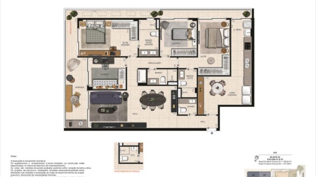 Ivo Botafogo plantas dos apartamentos
