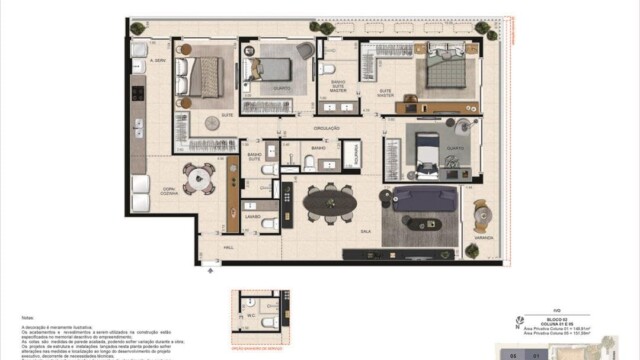 Ivo Botafogo plantas dos apartamentos