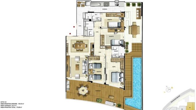 La Fontaine Lagoa plantas dos apartamentos La Fontaine Lagoa plantas dos apartamentos