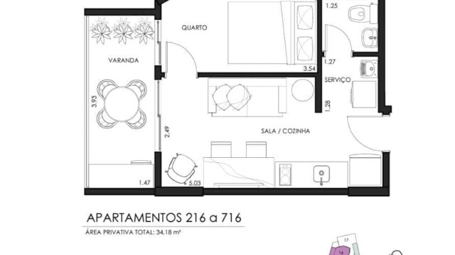 Lançamento Cores do Rio plantas dos apartamentos