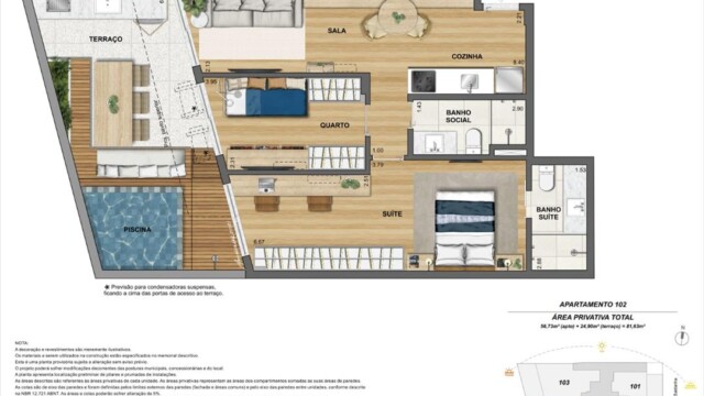 Matiz Mozak Jardim Botânico plantas dos apartamentos Matiz Mozak Jardim Botânico plantas dos apartamentos