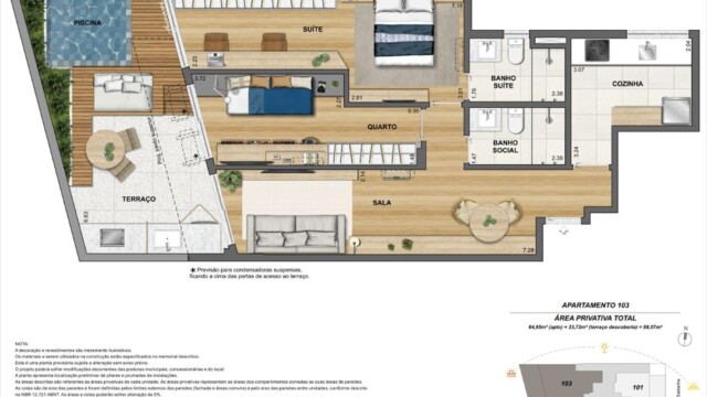Matiz Mozak Jardim Botânico plantas dos apartamentos Matiz Mozak Jardim Botânico plantas dos apartamentos