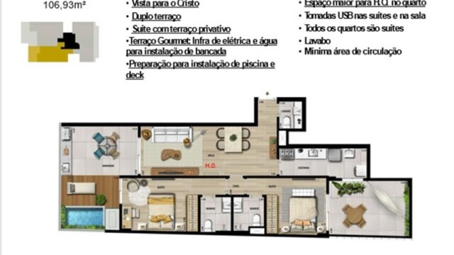 PB50 Botafogo plantas dos apartamentos
