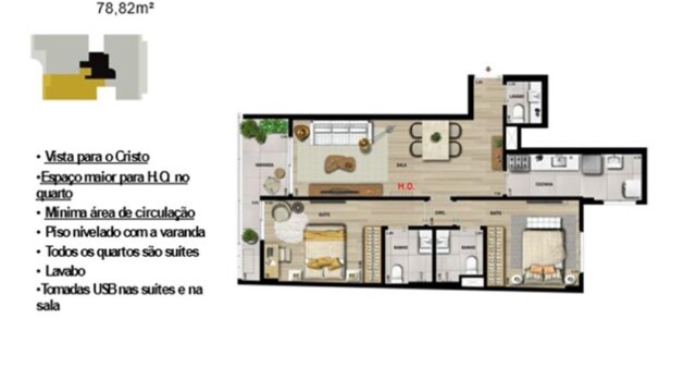 PB50 Botafogo plantas dos apartamentos
