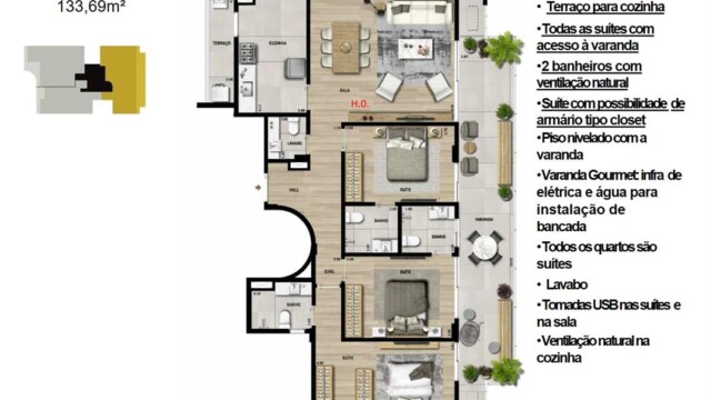 PB50 Botafogo plantas dos apartamentos PB50 Botafogo plantas dos apartamentos