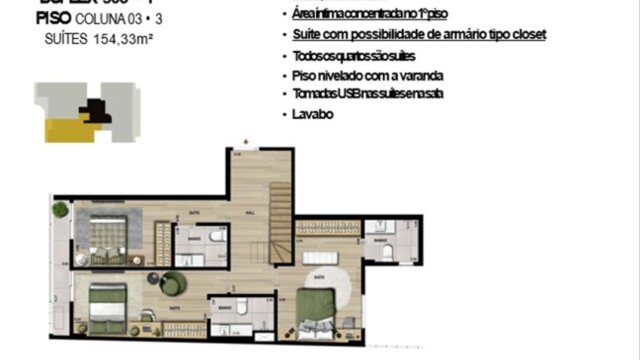 PB50 Botafogo plantas dos apartamentos