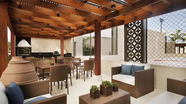 RJZ Cyrela Like Residencial Club área de lazer churrasqueira