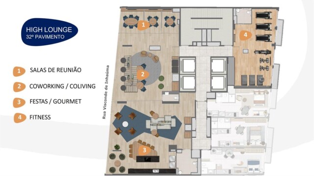 Residencial Skylux by Tegra área de lazer masterplan