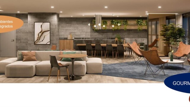 Residencial Skylux by Tegra área de lazer salão gourmet