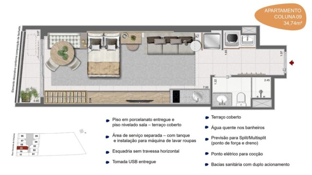 Residencial Skylux by Tegra plantas dos apartamentos