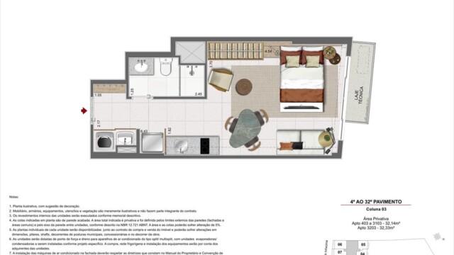 Residencial Skylux by Tegra plantas dos apartamentos