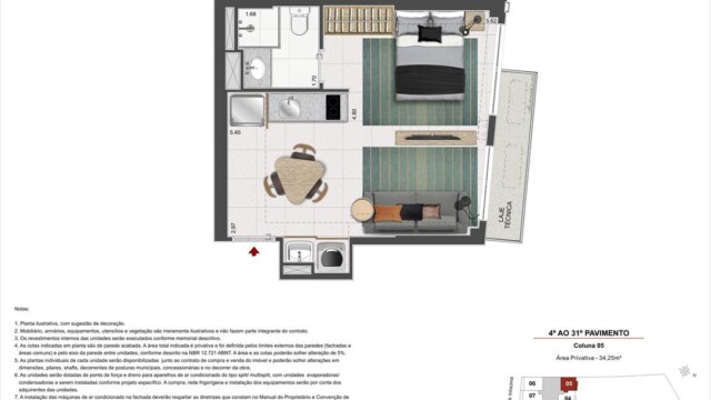 Residencial Skylux by Tegra plantas dos apartamentos