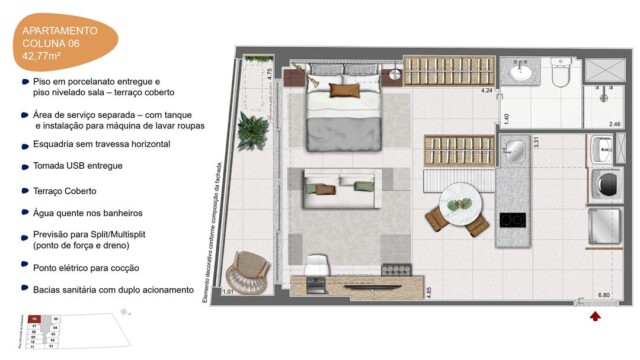Residencial Skylux by Tegra plantas dos apartamentos
