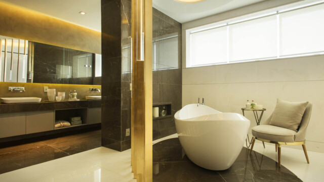 Riserva Golf Vista Mare Residenziale by pininfarina Banheiro quarto casal Riserva Golf Vista Mare Residenziale by pininfarina Banheiro quarto casal