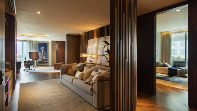 Riserva Golf Vista Mare Residenziale by pininfarina Sala de TV