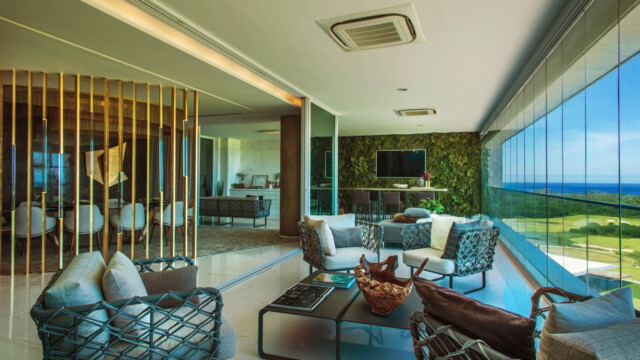 Riserva Golf Vista Mare Residenziale by pininfarina sala varanda