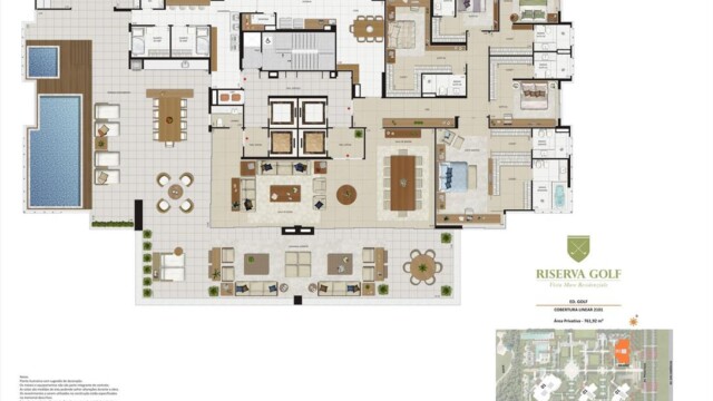 Riserva Golf Vista Mare Residenziale plantas dos apartamentos