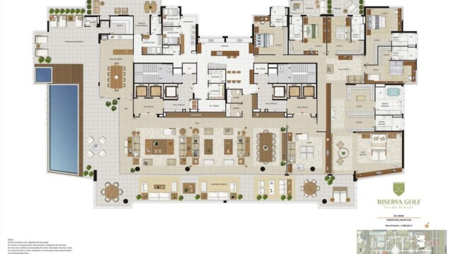Riserva Golf Vista Mare Residenziale plantas dos apartamentos