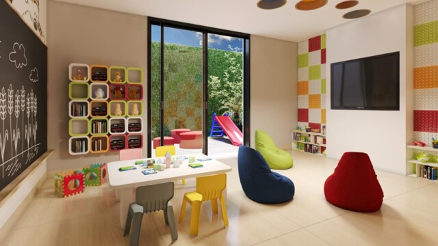 Tangram Residence área de lazer brinquedoteca