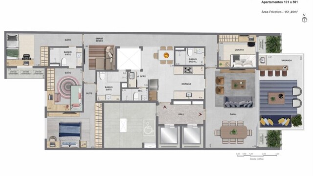 Tangram Residence plantas dos apartamentos Tangram Residence plantas dos apartamentos