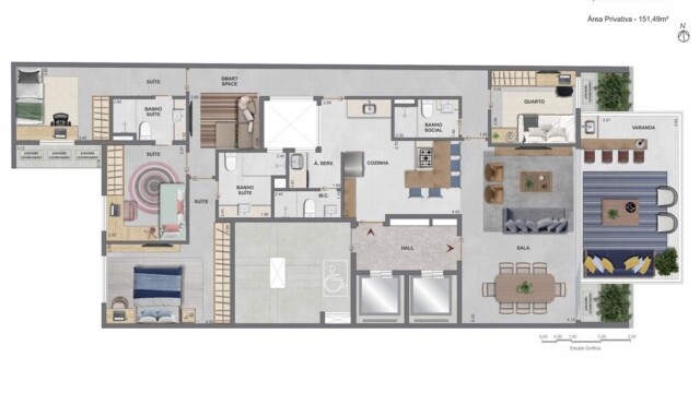 Tangram Residence plantas dos apartamentos Tangram Residence plantas dos apartamentos
