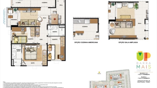 Up Barra Mais plantas dos apartamentos Up Barra Mais plantas dos apartamentos