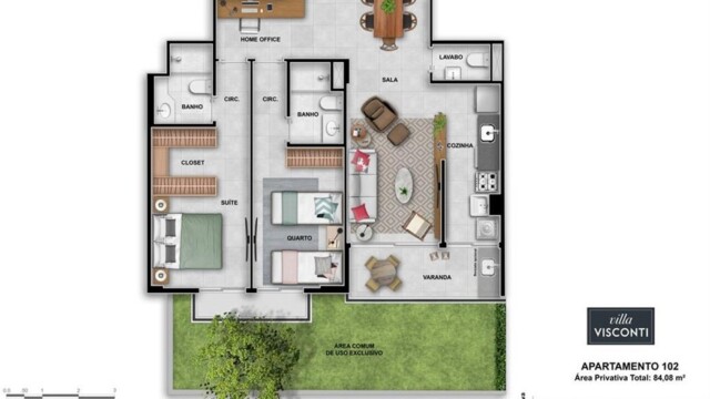 Villa Visconti plantas dos apartamentos Villa Visconti plantas dos apartamentos