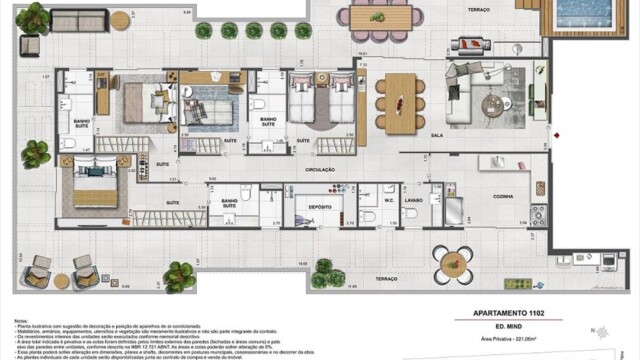 Volp 40 Botafogo plantas dos apartamentos