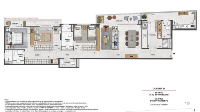 Volp 40 Botafogo plantas dos apartamentos