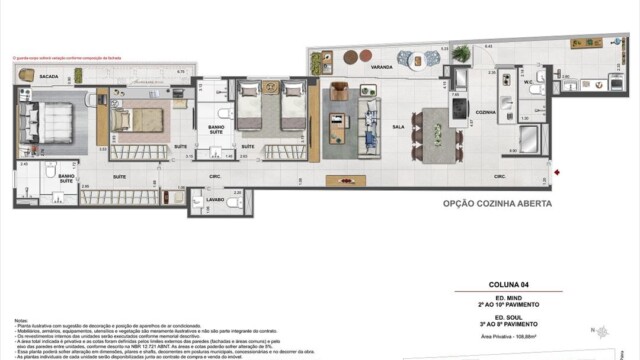 Volp 40 Botafogo plantas dos apartamentos
