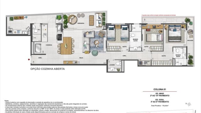 Volp 40 Botafogo plantas dos apartamentos