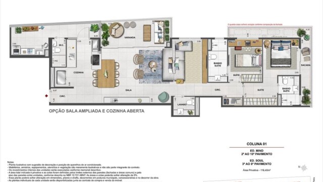 Volp 40 Botafogo plantas dos apartamentos