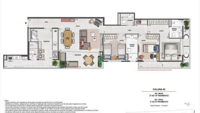Volp 40 Botafogo plantas dos apartamentos