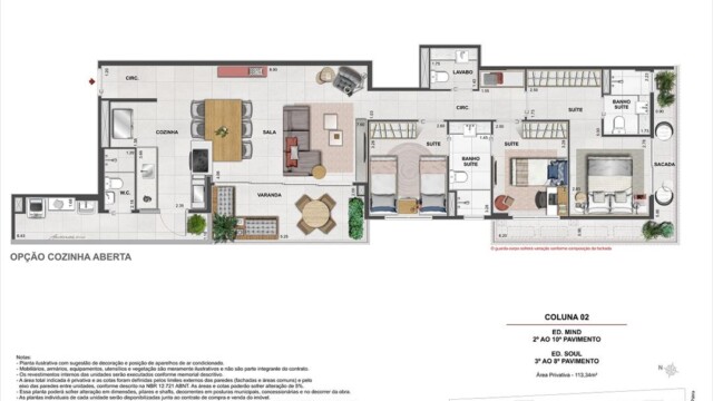 Volp 40 Botafogo plantas dos apartamentos