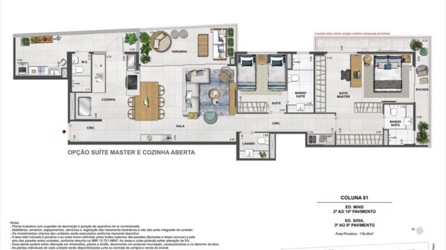 Volp 40 Botafogo plantas dos apartamentos