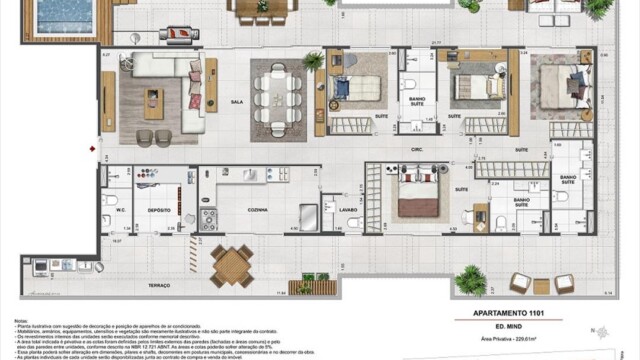 Volp 40 Botafogo plantas dos apartamentos