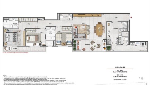 Volp 40 Botafogo plantas dos apartamentos
