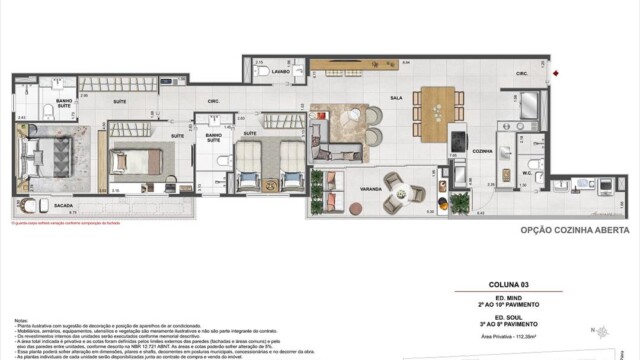 Volp 40 Botafogo plantas dos apartamentos