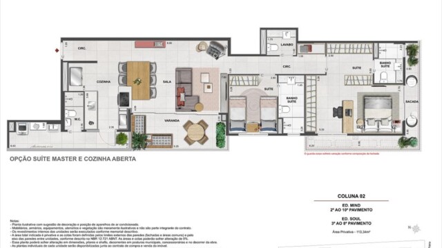 Volp 40 Botafogo plantas dos apartamentos