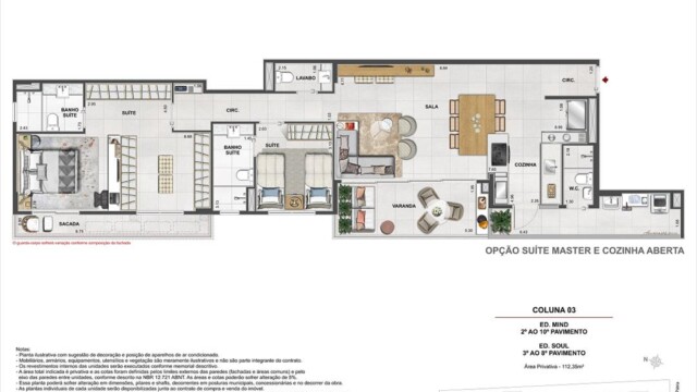 Volp 40 Botafogo plantas dos apartamentos