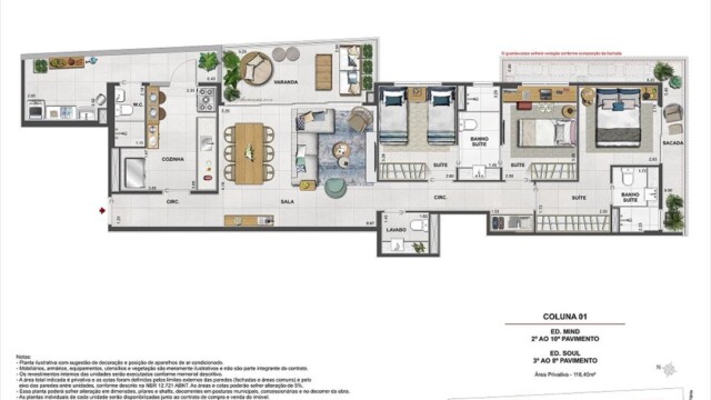 Volp 40 Botafogo plantas dos apartamentos