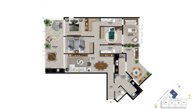 Praia Av do Pepê Residencial Mar plantas dos apartamentos Praia Av do Pepê Residencial Mar plantas dos apartamentos