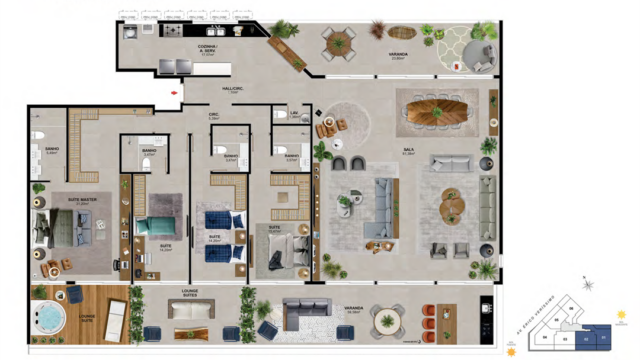 Praia Av do Pepê Residencial Mar plantas dos apartamentos Praia Av do Pepê Residencial Mar plantas dos apartamentos