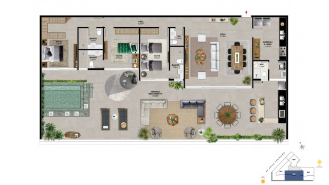 Praia Av do Pepê Residencial Mar plantas dos apartamentos Praia Av do Pepê Residencial Mar plantas dos apartamentos